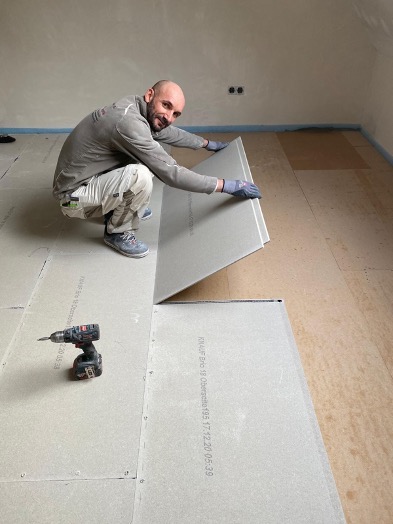 boden trockenestrich-verlegung